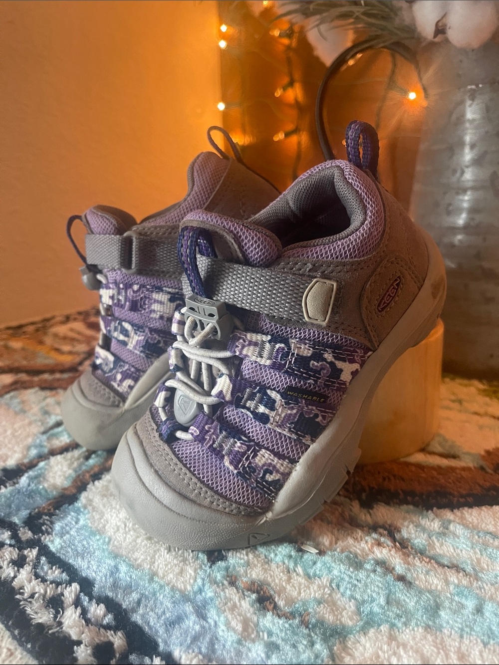 Keen Kids Purple and Gray Slip-On Sneaker